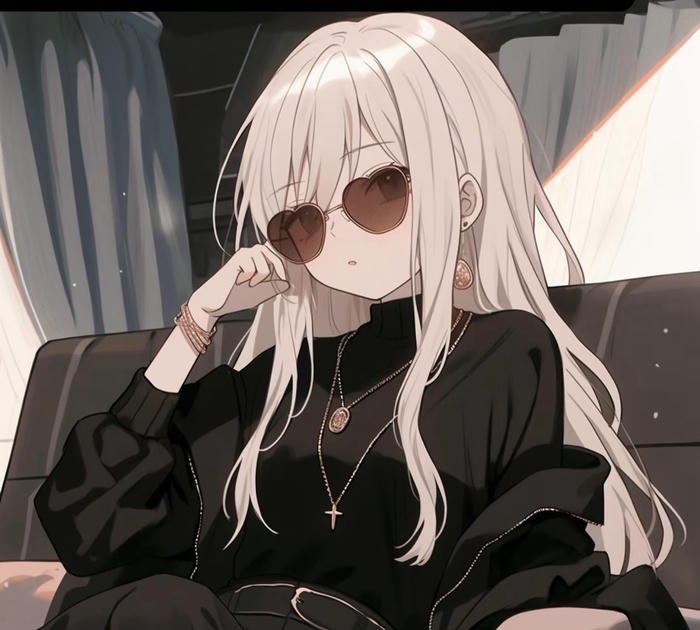 hình ảnh anime đeo kính phong thái chất