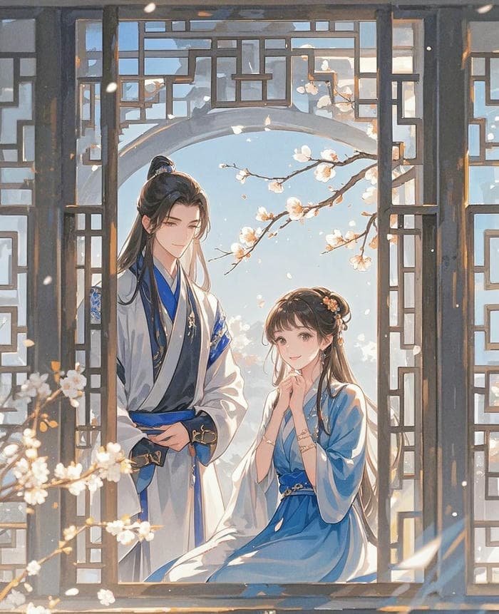 hình ảnh anime đôi bên khung cửa