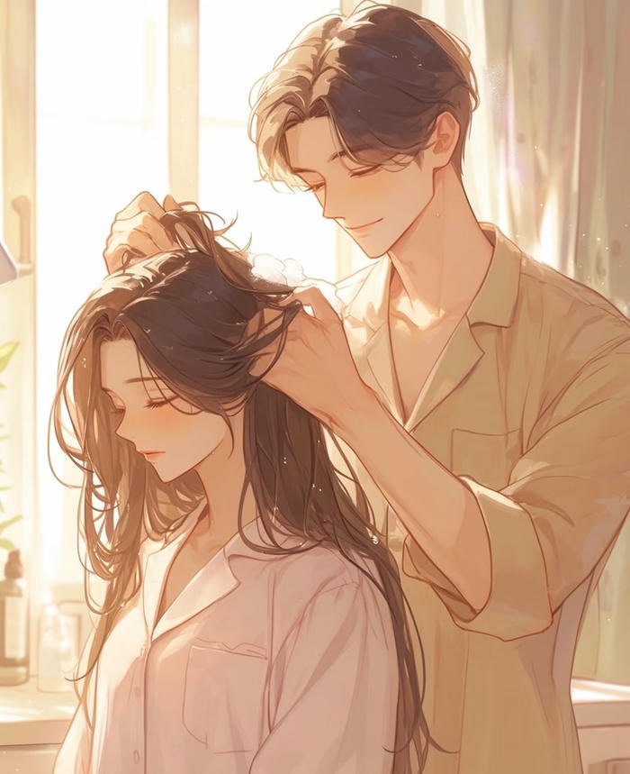 hình ảnh anime đôi dễ thương