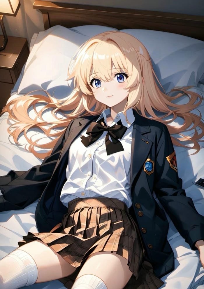 hình ảnh anime học sinh mặc đồng phục