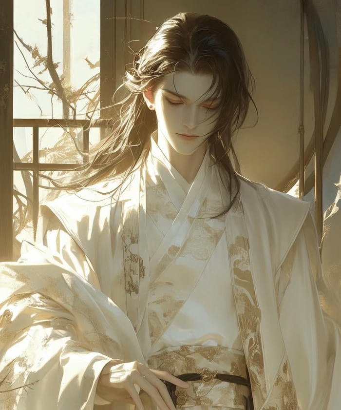 hình ảnh anime nam cổ trang nhã nhặn