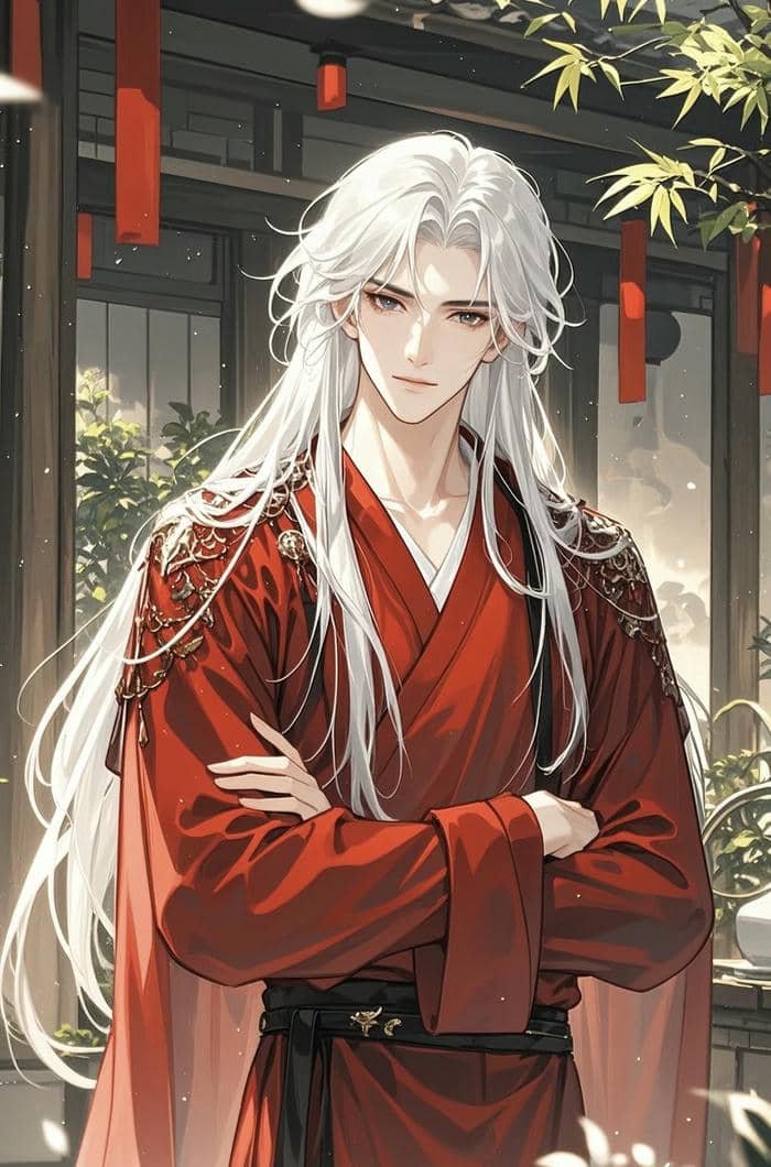 hình ảnh anime nam cổ trang trang nghiêm