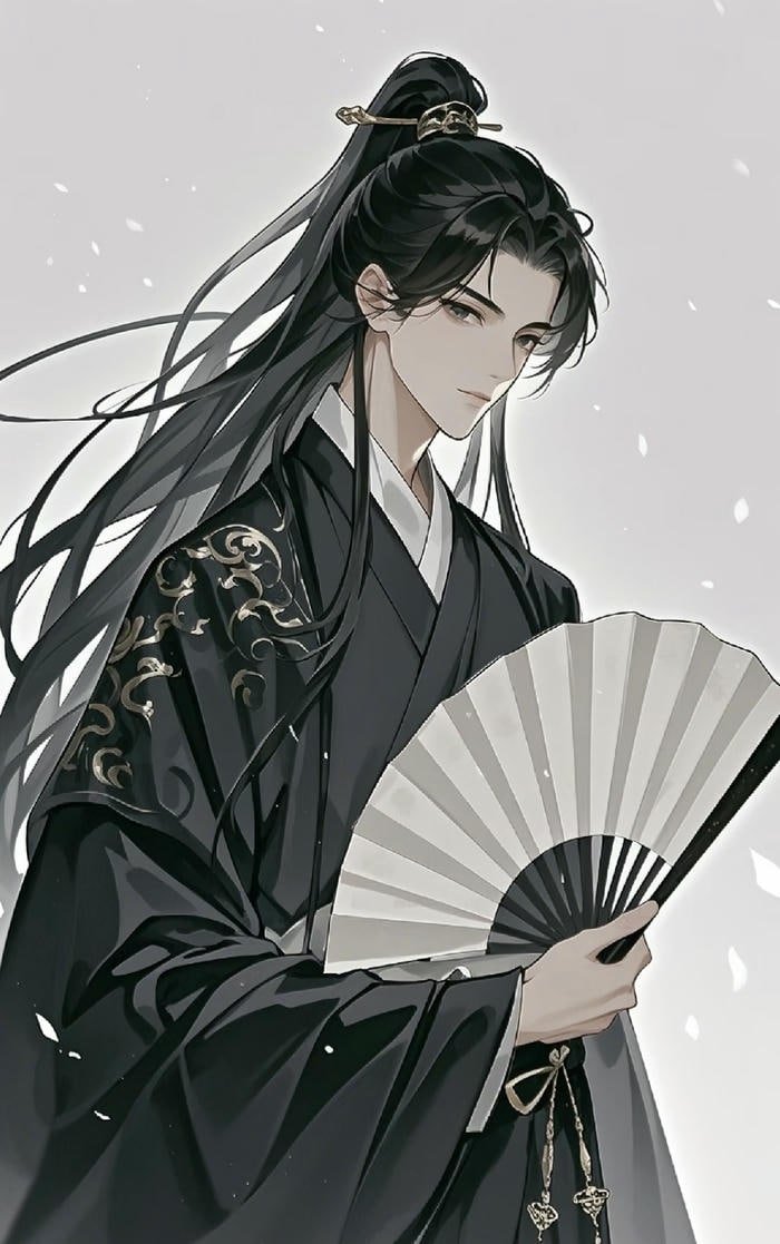 hình ảnh anime nam cổ trang uy nghi