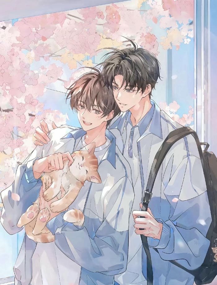 hình ảnh anime nam học sinh nét vẽ nhẹ nhàng