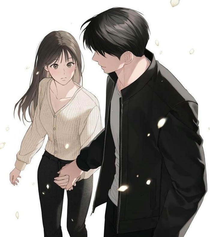 hình ảnh anime nắm tay buồn