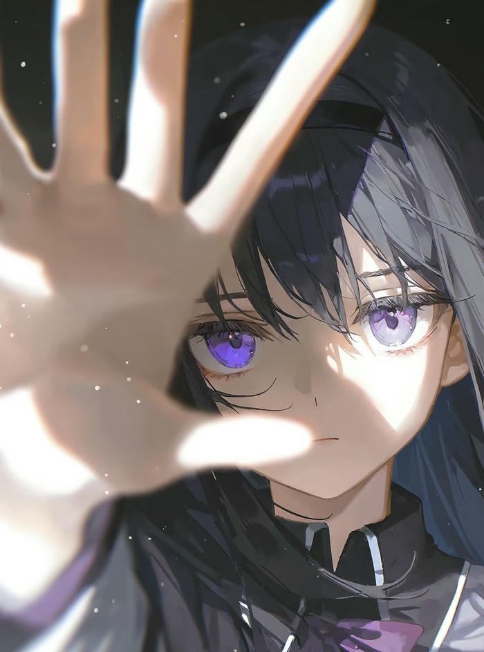 hình ảnh anime nữ buồn ánh mắt sâu thẳm