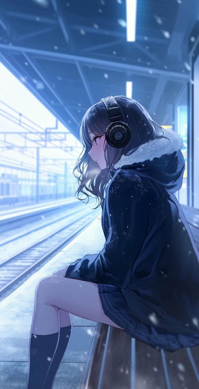 hình ảnh anime nữ buồn ánh nhìn trống rỗng