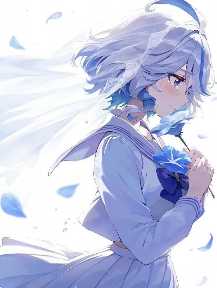 hình ảnh anime nữ buồn cảm xúc chùng xuống