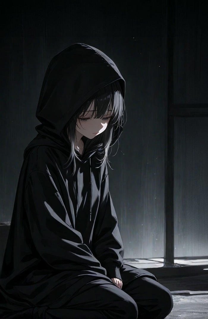 hình ảnh anime nữ buồn sắc thái u ám