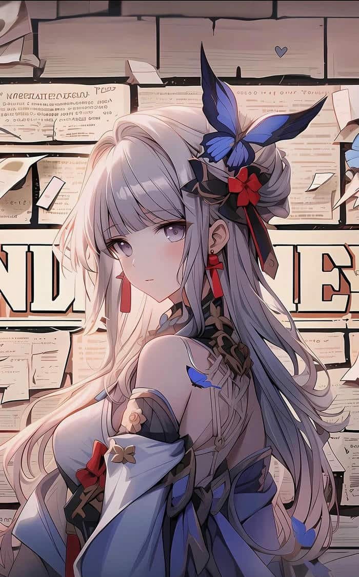 hình ảnh anime nữ dáng vẻ mảnh mai