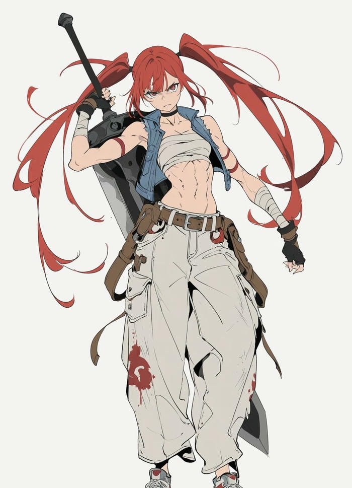 hình ảnh anime nữ ngầu khí chất phản diện
