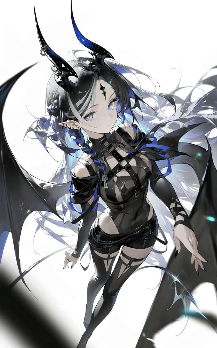 hình ảnh anime nữ ngầu tạo dáng lạnh