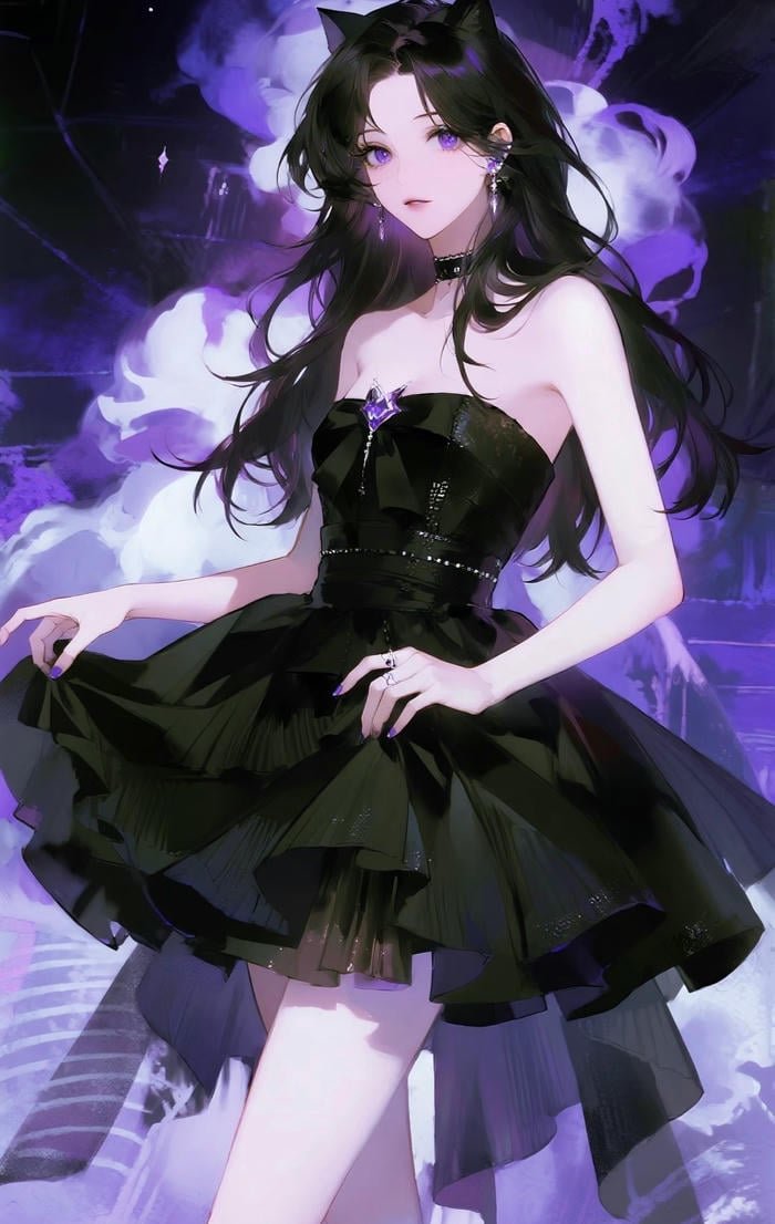 hình ảnh anime nữ thần thái lạnh