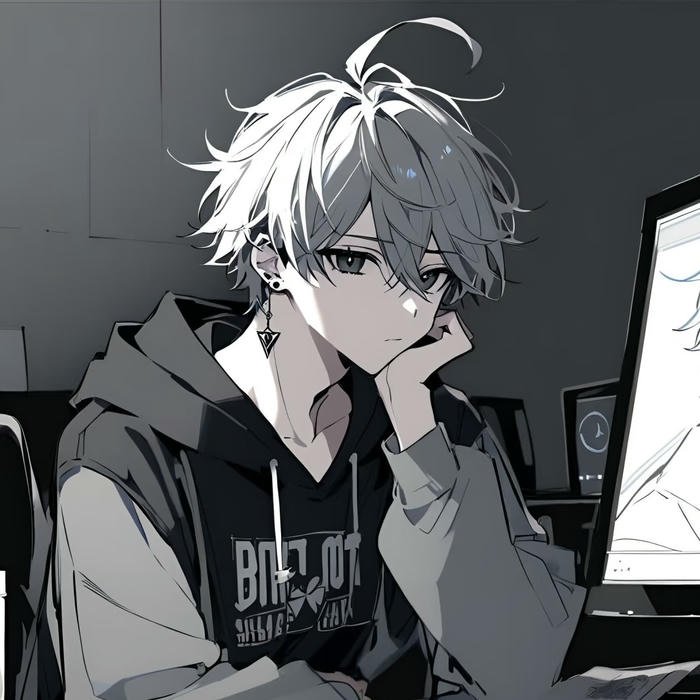 hình ảnh avatar anime nam bối cảnh tối