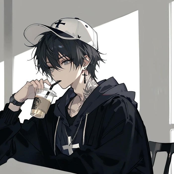 hình ảnh avatar anime nam đội mũ cực ngầu