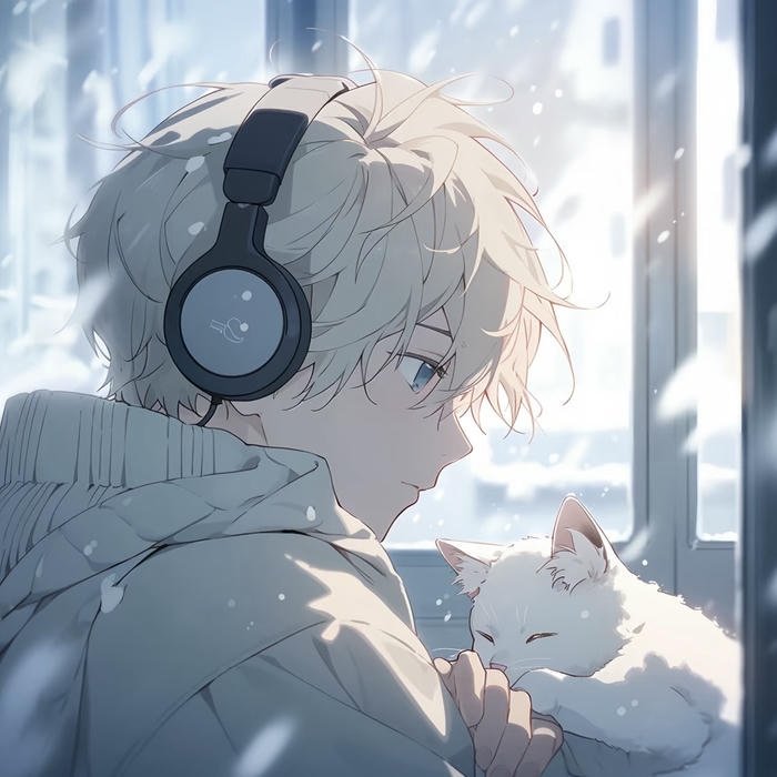 hình ảnh avatar anime nam nghe nhạc