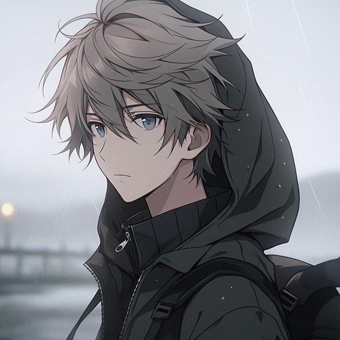 hình ảnh avatar anime nam tạo dáng đơn giản