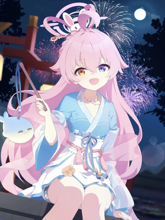 hình ảnh avatar anime nữ cầm đèn lồng