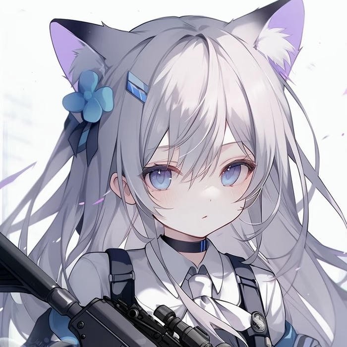 hình ảnh avatar anime nữ tai mèo dễ thương