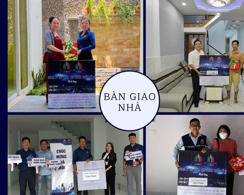 Hình ảnh bàn giao công trình nhà ở hoàn thiện, minh chứng cho sự thành công của dịch vụ xây nhà trọn gói tại TP Thủ Đức