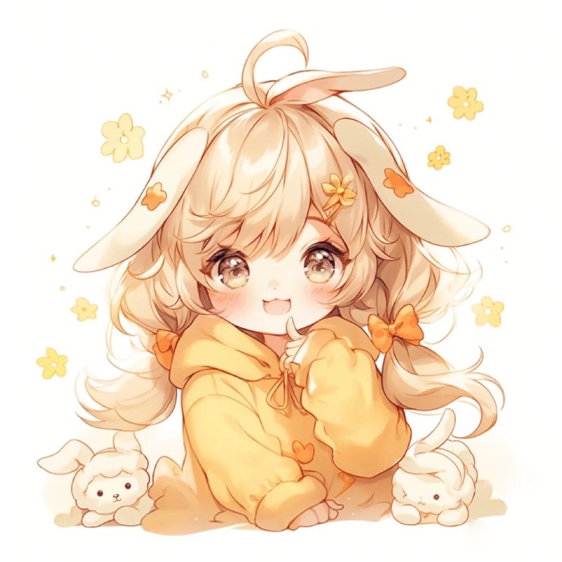 hình ảnh chibi nữ cute đáng yêu vui nhộn ngây thơ