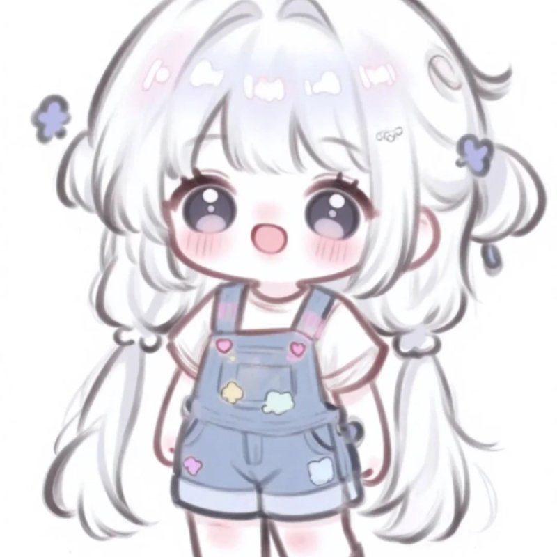 hình ảnh chibi nữ cute sticker anime vui nhộn đáng yêu