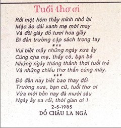 Hình ảnh cô gái trẻ đọc sách bên ngoài, gợi nhớ về ký ức Đỗ Châu La Ngà và tinh thần học hỏi không ngừng của thi sĩ Đỗ Hồng Ngọc