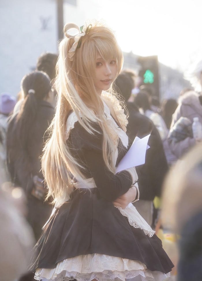 hình ảnh coslay hầu gái thanh nhã