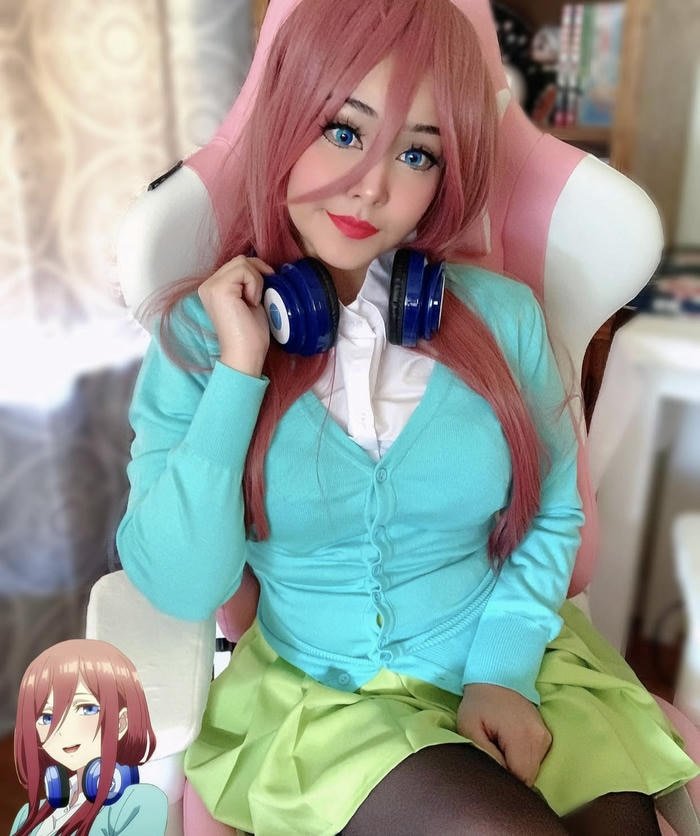 hình ảnh cosplay Miku Nakano xinh
