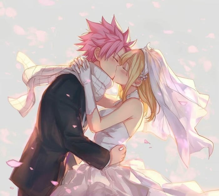 hình ảnh cưới anime hôn nhau