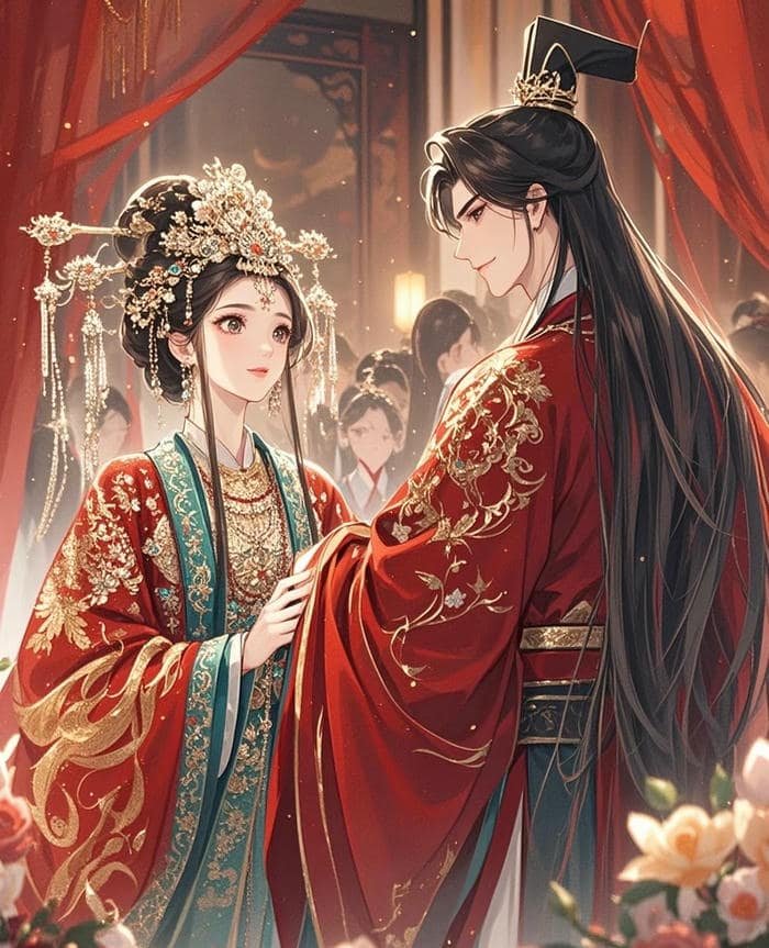 hình ảnh cưới anime phong cách Trung