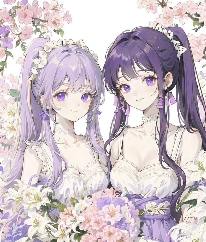hình ảnh đôi bạn thân hoạt hình anime