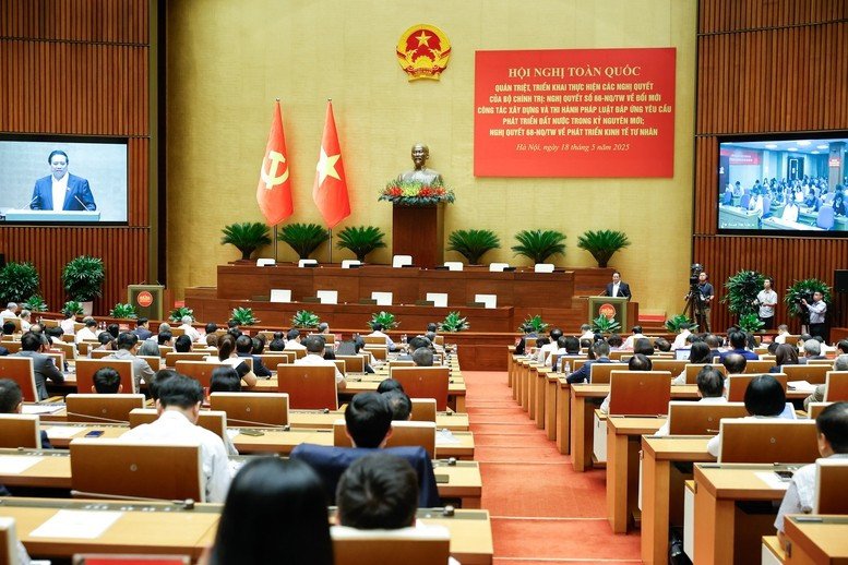 Hình ảnh hội nghị toàn quốc quán triệt Nghị quyết 68 về phát triển kinh tế tư nhân