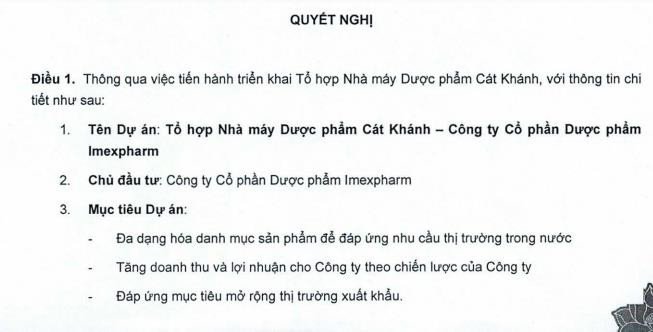 Hình ảnh minh họa dự án xây nhà máy dược phẩm Imexpharm tại Đồng Tháp