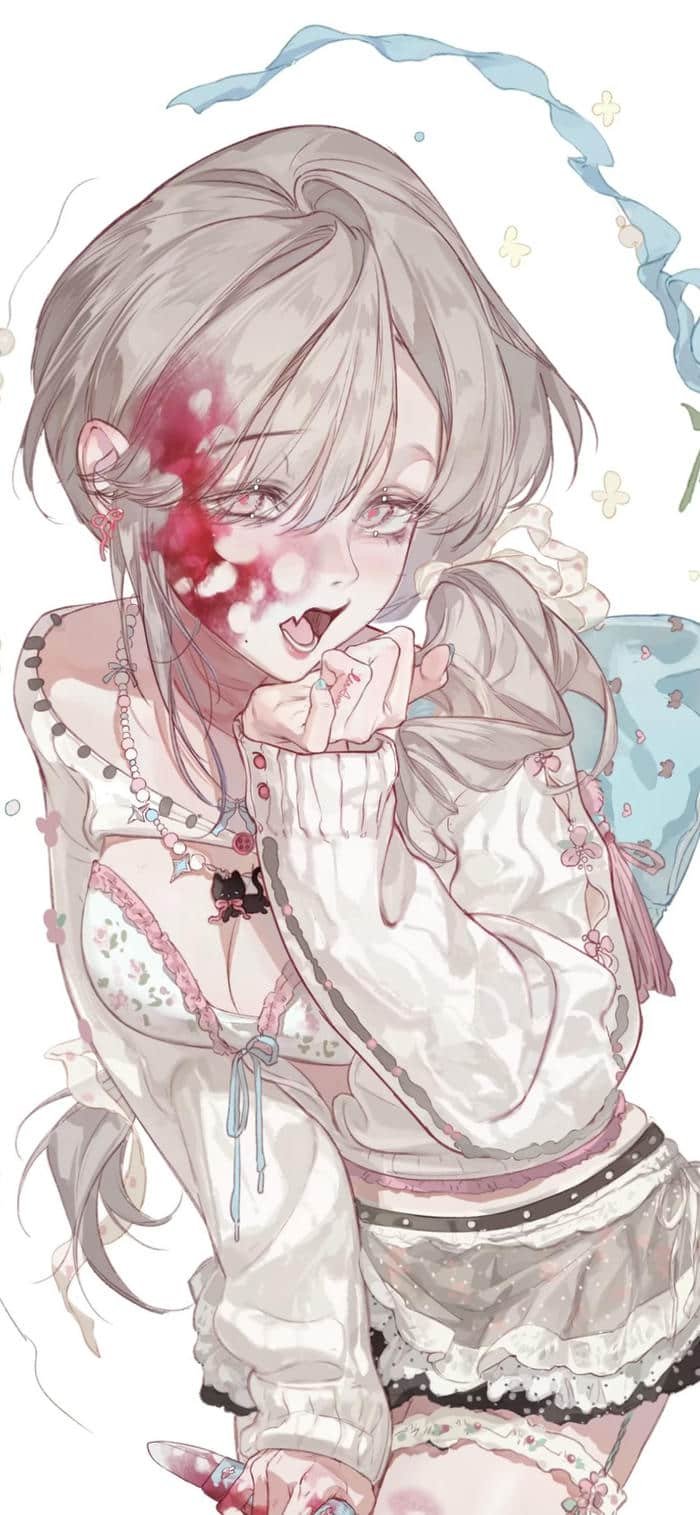 hình ảnh nền anime nữ cảm xúc