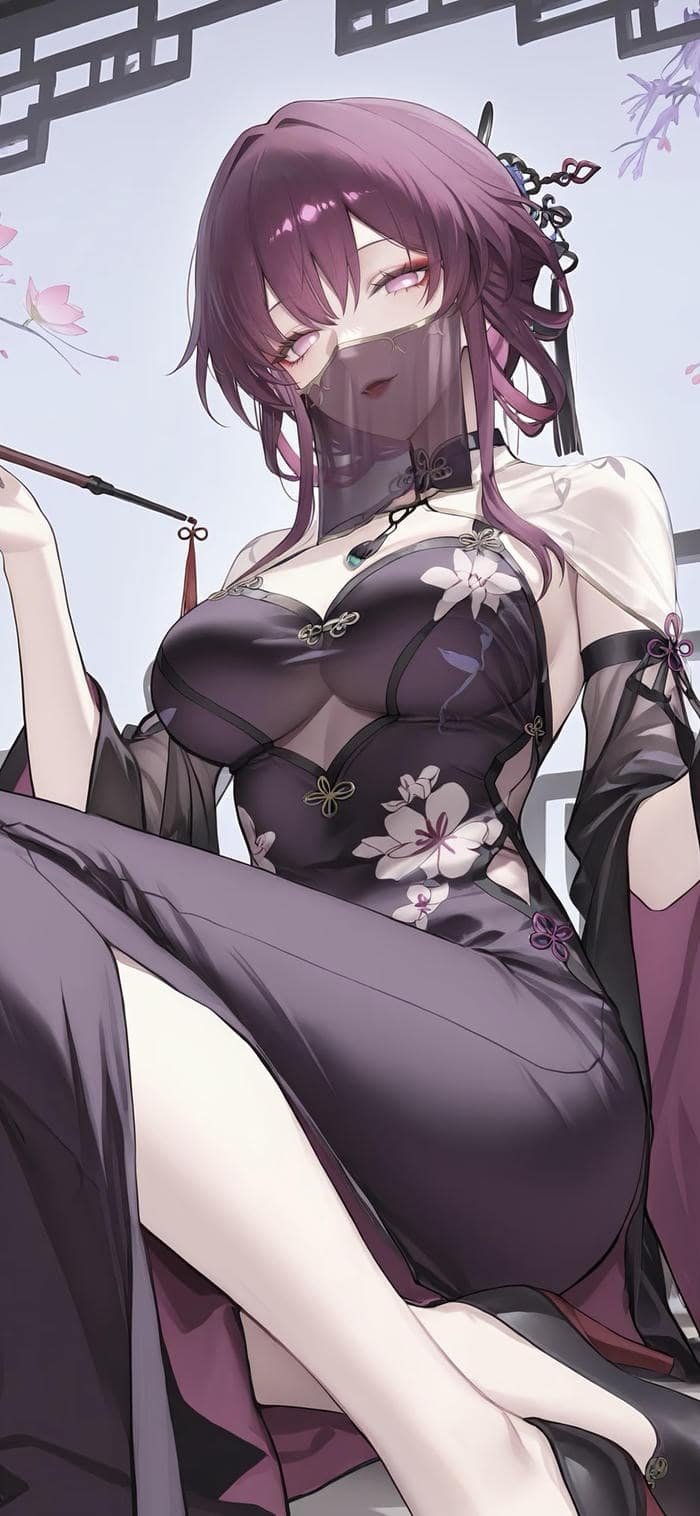 hình ảnh nền anime nữ nghệ thuật số