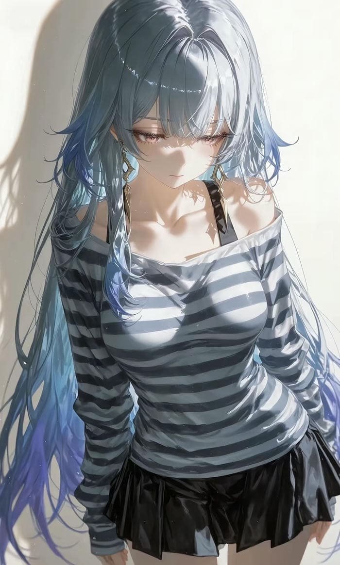 hình ảnh nhân vật anime nữ nét vẽ đặc trưng