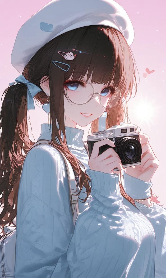 hình ảnh nhân vật anime nữ thiết kế mỹ thuật