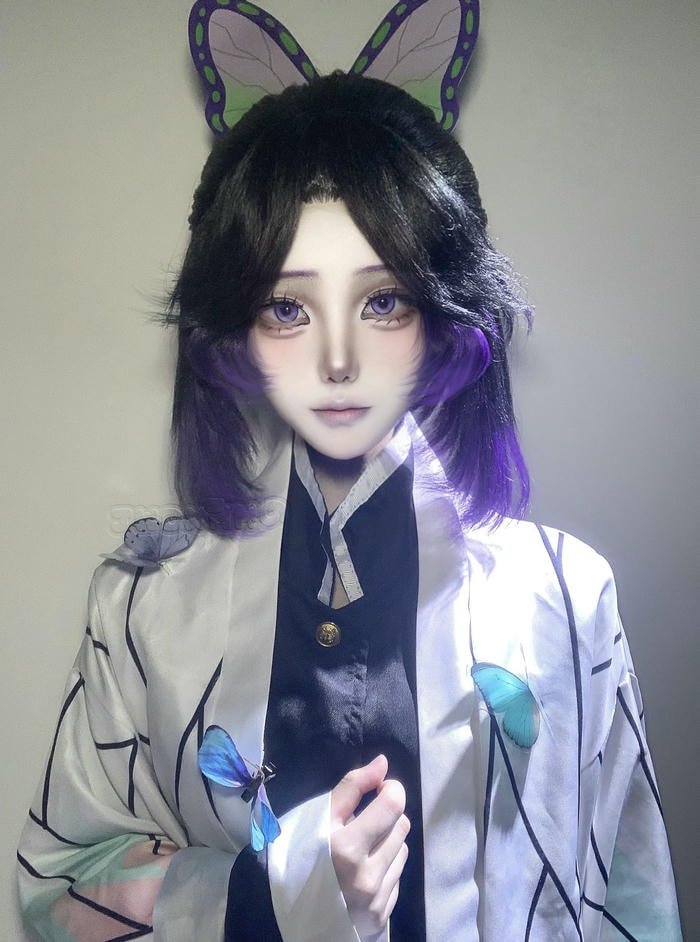 hình ảnh shinobu cosplay đáng yêu