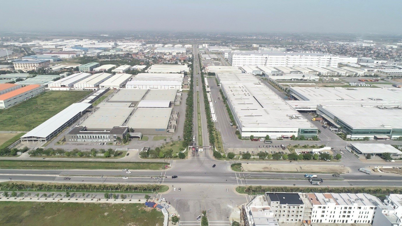 Hình ảnh thực tế Khu công nghiệp Tràng Duệ giai đoạn 1 và 2 tại Hải Phòng