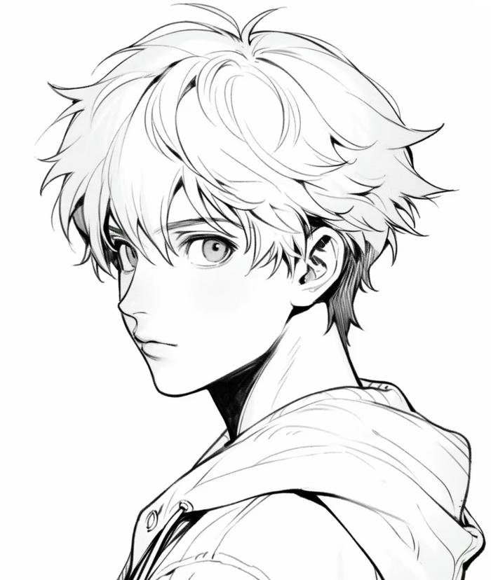 hình ảnh tranh vẽ anime nam