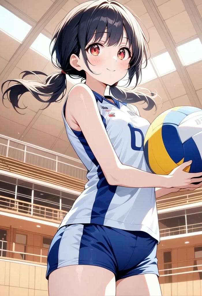 hình anime bóng chuyền dáng đẹp
