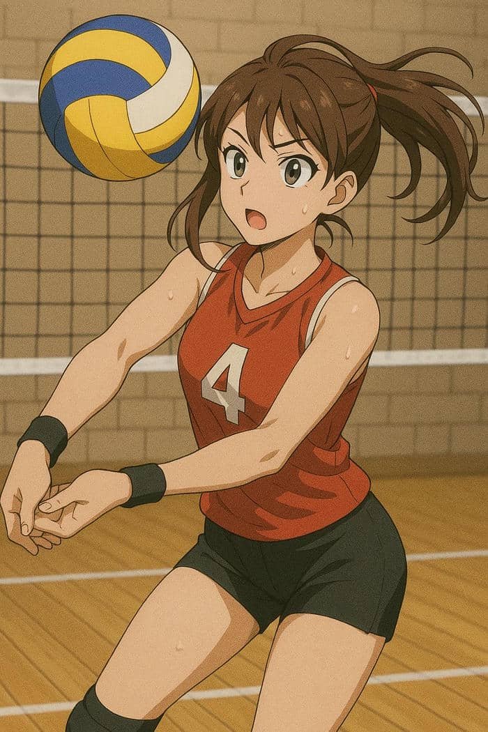 hình anime bóng chuyền rất xinh