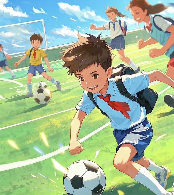 hình anime bóng đá tuổi học trò