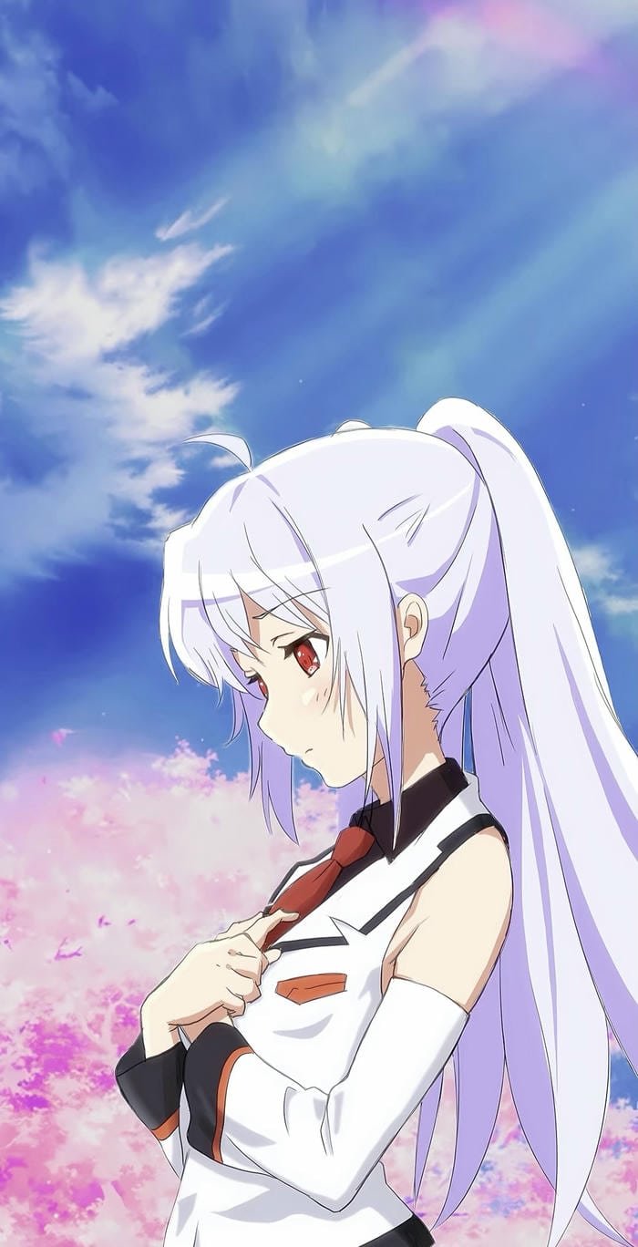 hình anime buồn ánh mắt trống