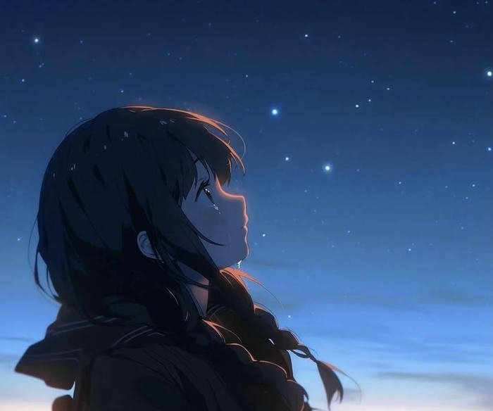 hình anime buồn vì tình yêu buồn bã