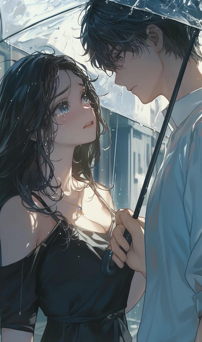 hình anime buồn vì tình yêu nhớ