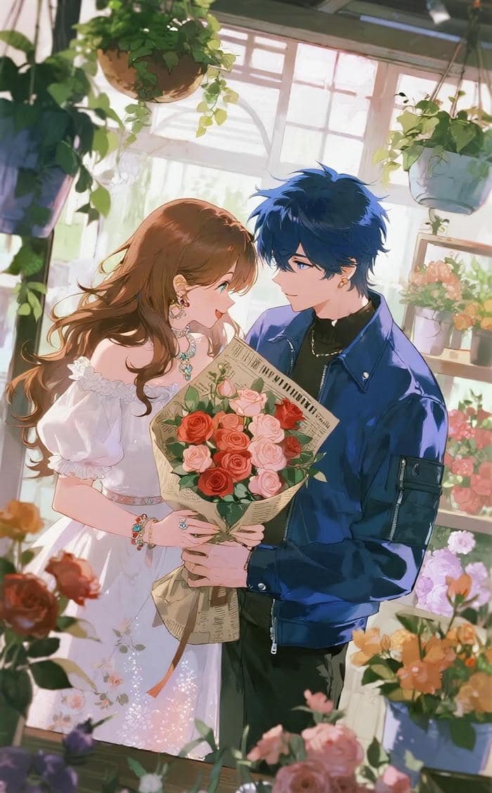 hình anime cặp đôi dễ thương