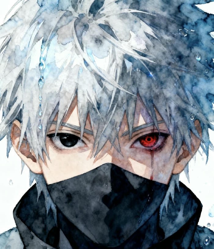 hình anime che mặt ánh mắt lạnh
