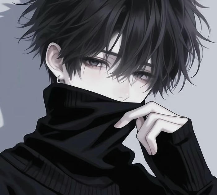 hình anime che mặt ánh nhìn buồn